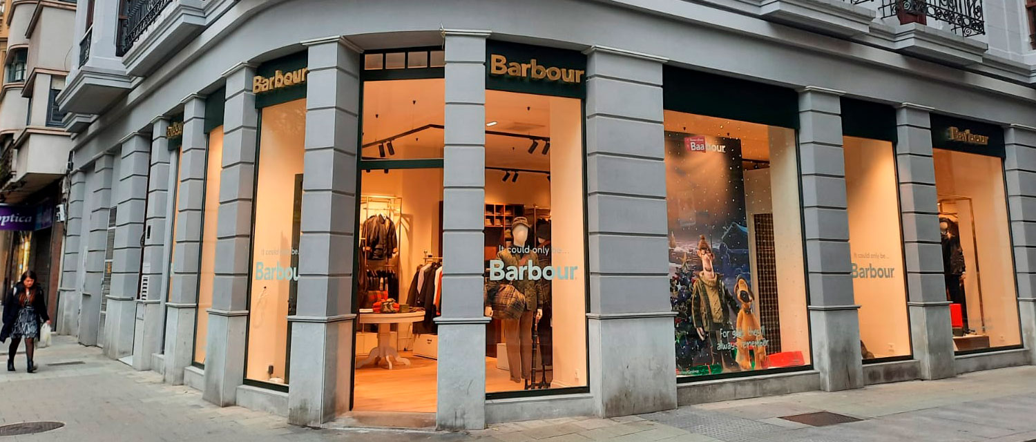 Barbour Gijón - escaparate tienda