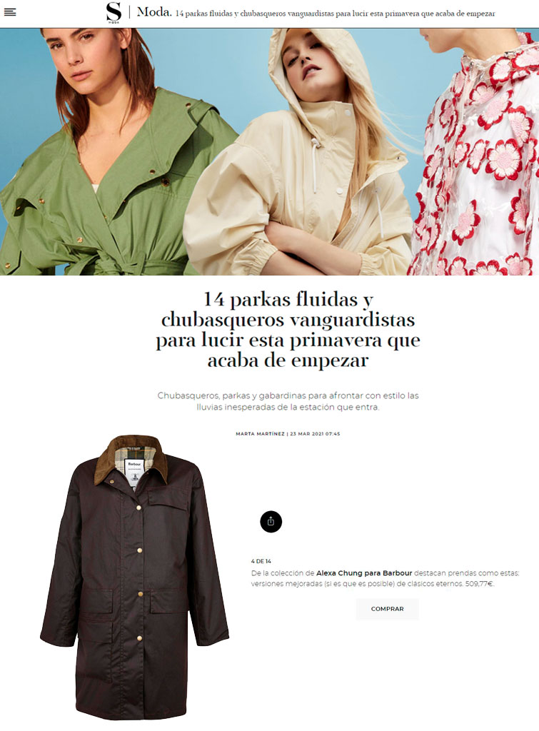 Parka Barbour x Alexa Chung