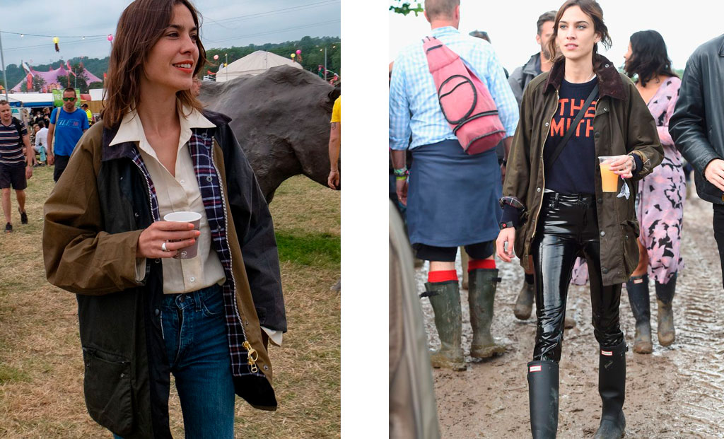 Alexa Chung Chaqueta Barbour tendencia 2021