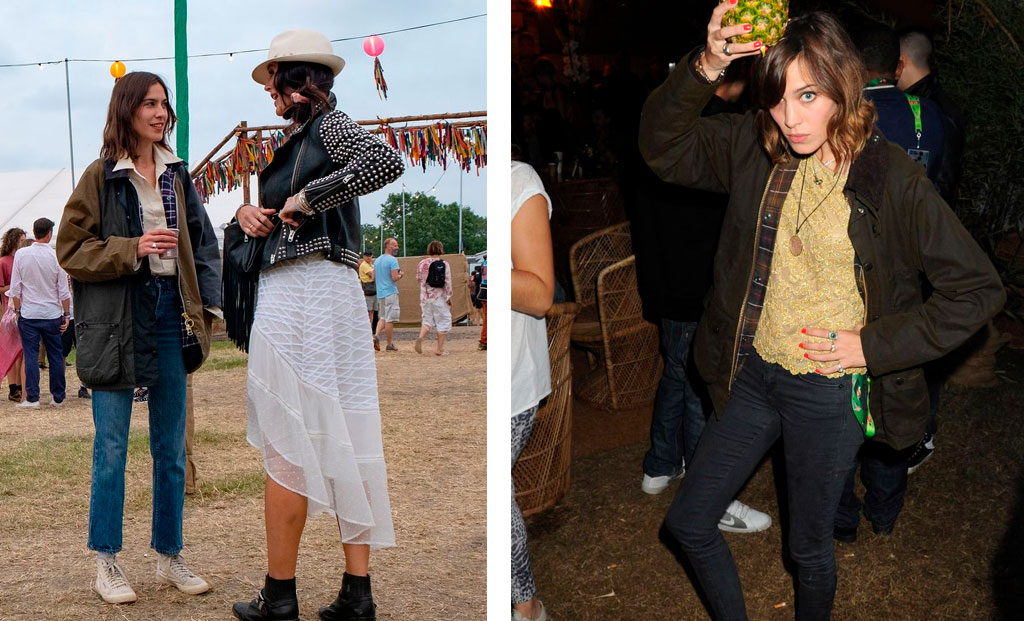 Alexa Chung Chaqueta Barbour tendencia 2021