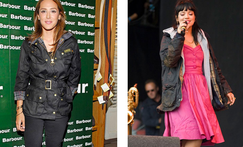 Tamara Falcó y Lily Allen Chaqueta Barbour tendencia 2021