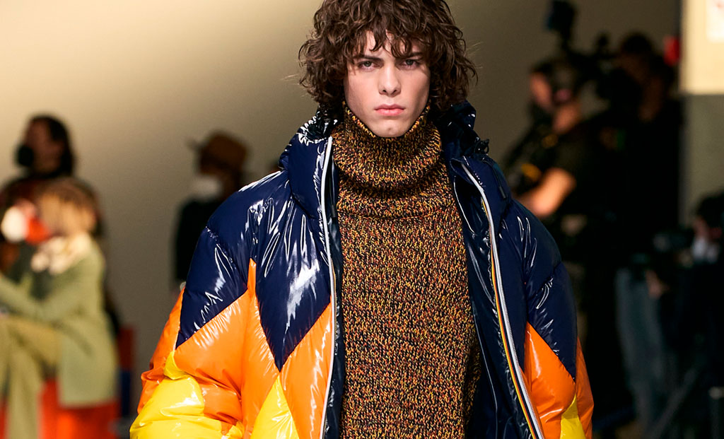 Kway Semana de la Moda de Milán 2022 modelo