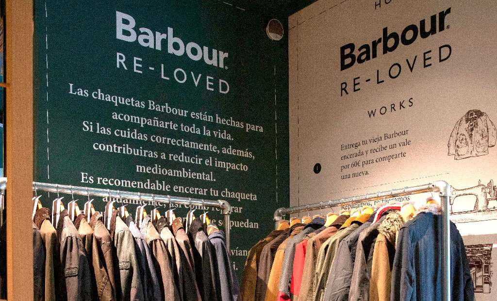 Barbour Re-Loved tienda Jorge Juan interior