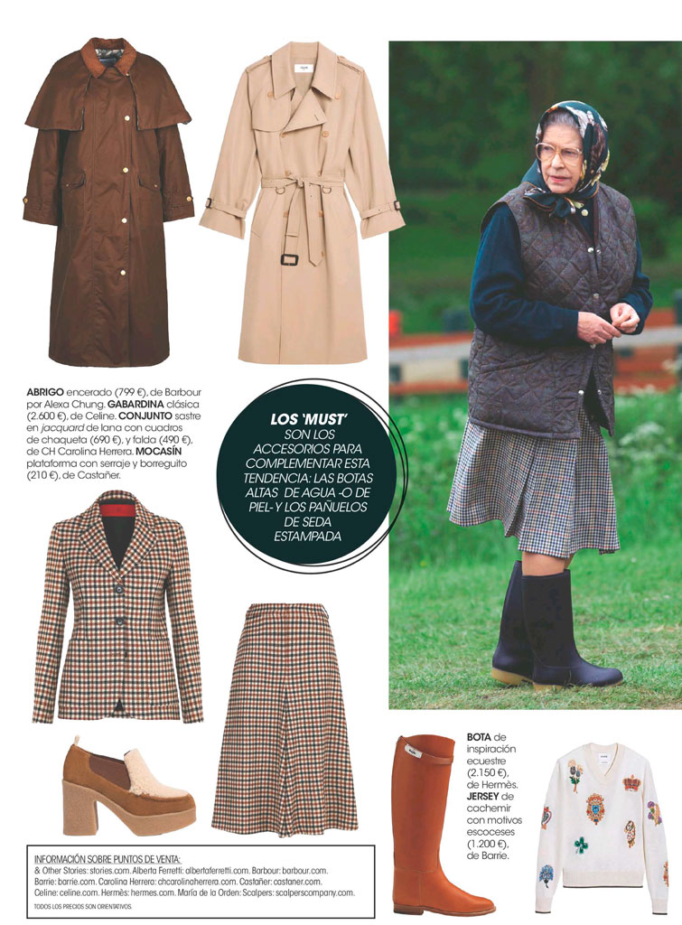 Barbour Reina Isabel II looks Balmoral