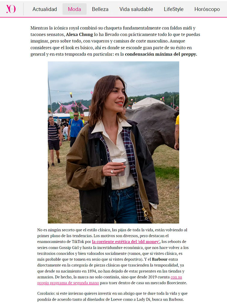 Yo Dona - La chaqueta de moda que une a La Reina Isabel II, Lady Di y Loewe