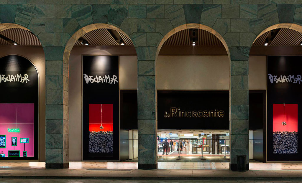 La Rinascente de Milán alberga los diseños de Disclaimer durante una semana