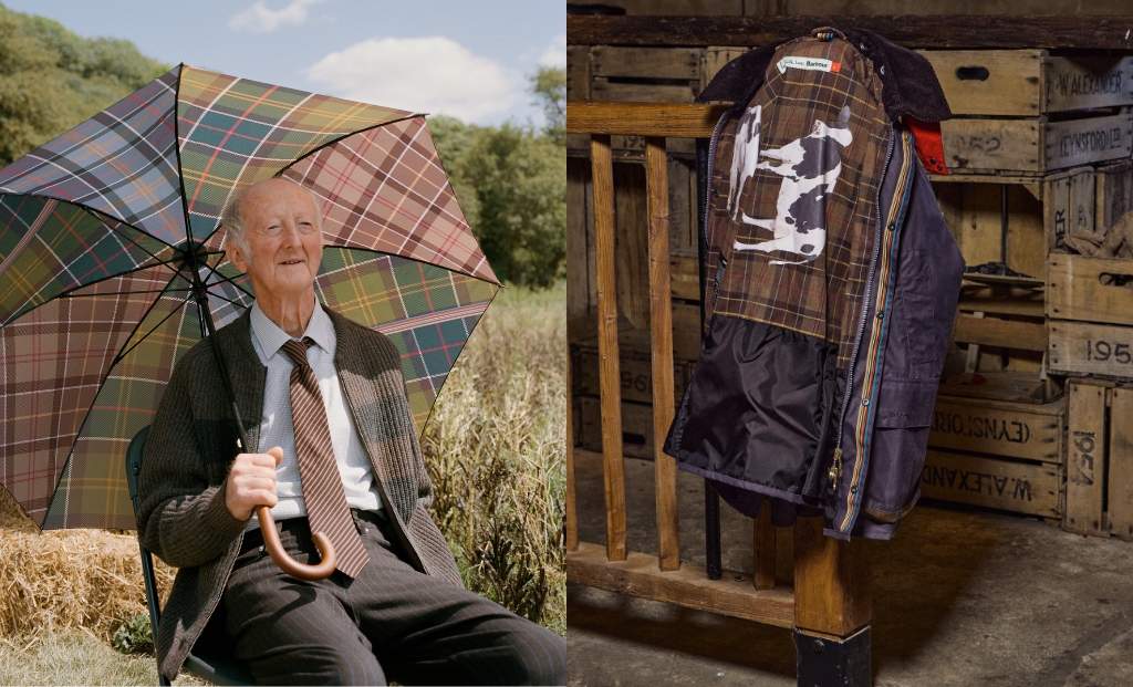 Paul Smith Loves Barbour - Colección cápsula Paul Smith Loves Barbour - Paraguas y chaqueta encerada