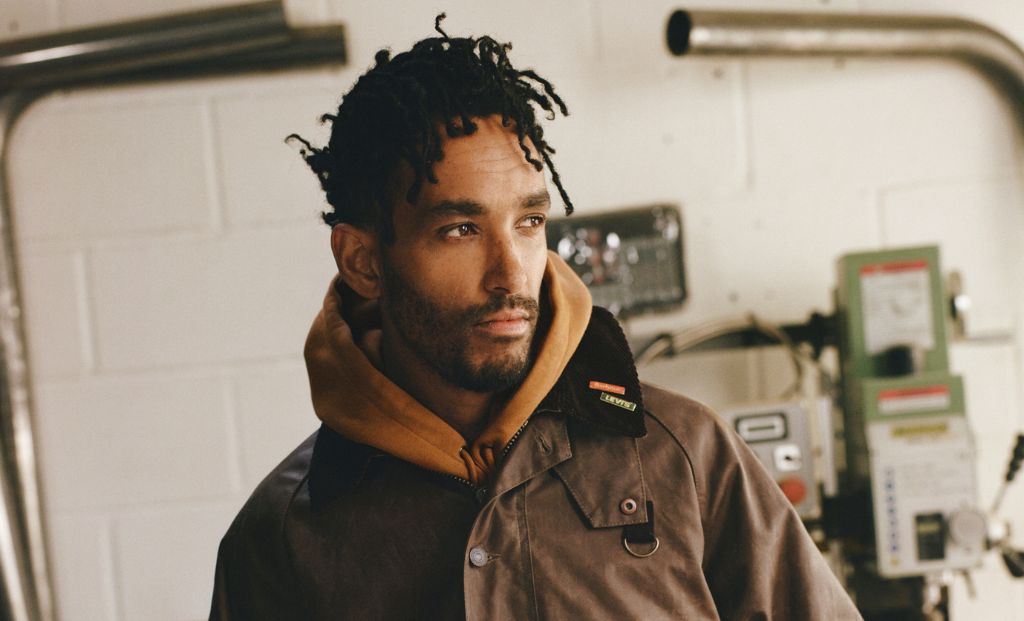 barbour-levis-chaqueta Cazadora vaquera encerada marrón Barbour X Levi's