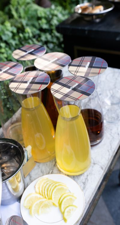 Barbour Garden Party - detalle posavasos tartan